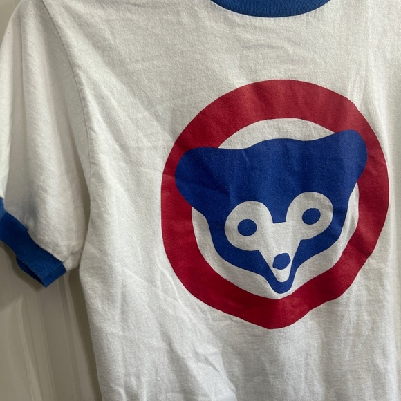 EUC Vintage Chicago Cubs ringer tee size S. Quality cotton Anvil tee. Baseball - Picture 2 of 6